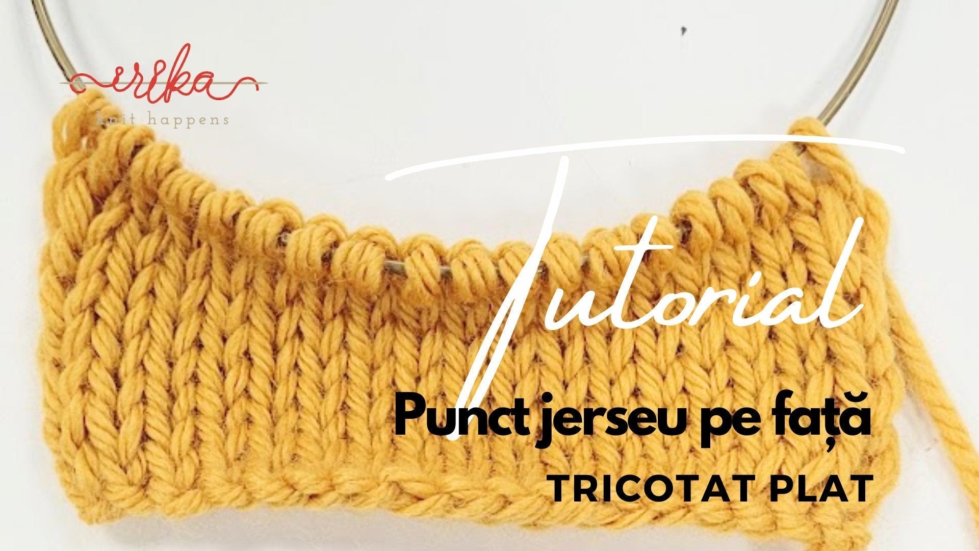 Punct jerseu pe față - metoda continentală de tricotat